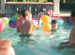yummy pool party gay porn tube