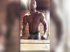 Hung sauna bro