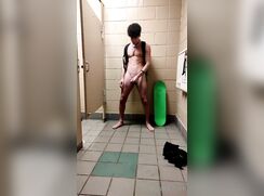 Skater Jerks Off In The Public Bathroom Porn