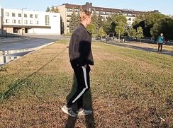 [ABX][571] - Blond twink jerks off near the plant. EXTREME