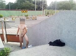 Naked Asian Boy Outside