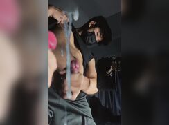Asian Twink Shoots Cum at the mirror 200