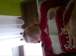 chav shoe sniffing footballer helping hand cumshot