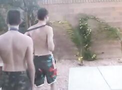 Jamie Knight with Jstin Stewert at Hyde Park Vegas