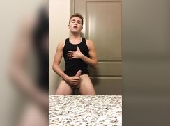 Hot American Twink Cuming In Bathroom