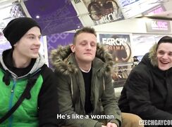 in the underground car park Guy Porn Public