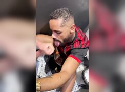 Gay Dude Cums in Blacks Mouth 320