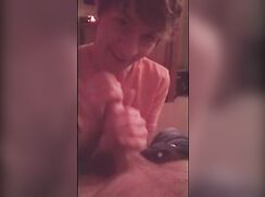 awesome teen blowing friend
