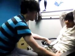two teens sucking each other