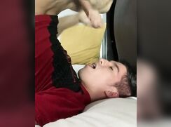 Cum on his face cam boys porn