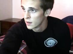 Hot guy showing hole and stroking his dick boys porn