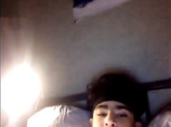 Twink Jerks off in Bed and Cums 240