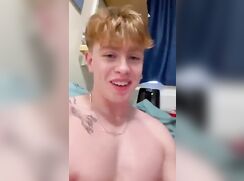 Ginger Lad In His Uni Room