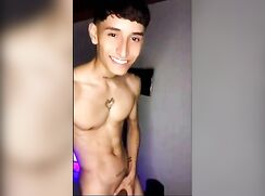 cute twink jerking off and cumming