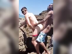 Shaquandre Fucks Brian on the Public Beach