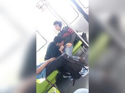 Students get horny in the subway