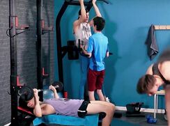 Real Gym training gay porn videos
