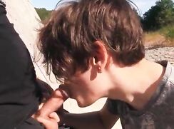 Dnz twink makes bank in Prague