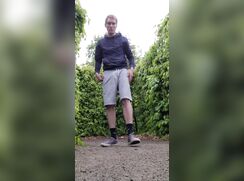 Gay Dude Jerks off Outside and Cums 319