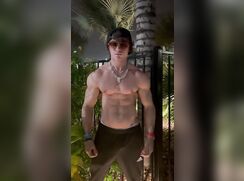 outside night flexing