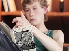 Brown leather sofa gay porn videos