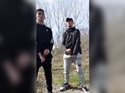 [ABX][1][037] - Two guys jerk off outdoors