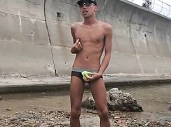 [ABX][1][055] - Jerk off in public beach