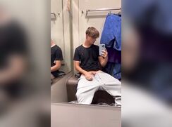 CamSven jerking in shop changing room boys porn