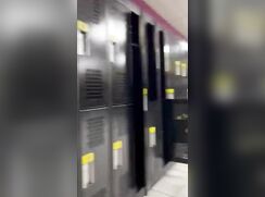 Gay Dude Cums in Locker Room 333