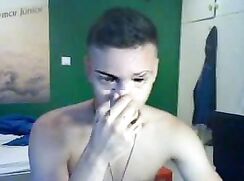 19-Year-Old Masturbates and Shows Ass on Camera in Black Underpants Gay Porn