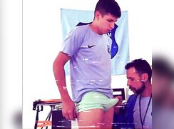 Threesome football soccer coach fuck his teammates trainfuck vintage