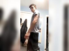 Hot Ass College Boy Jerks Off