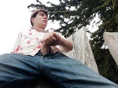 Wanking And Pissing Outside