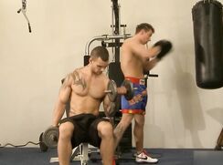 Sportsmen having fun guys gay porn