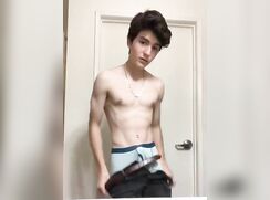 Mason Strips and Shows his Hard Boner