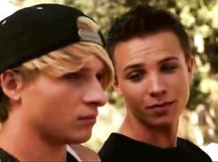 Blonde boy gets pounded bareback gay porn