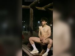 Lad exposing himself in public