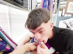 Cute Latino boy seduced POV twink porn
