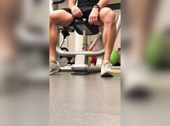 Gay Dude starts soft, gets hard and cums, almost caught 294