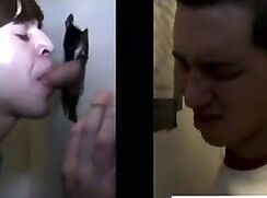18 year old boys glory hole blowjob