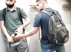 Spy bro public toilet gay boys porn wild sex