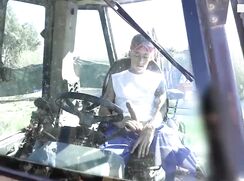 Two boys have fun on a construction site porn