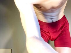 Twink shows off underwear and bubble butt boys porn