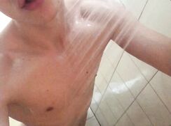 (Risky) Hot stud Masturbate in Shower at the Gym /BIG DICK (23cm)/Huge load