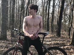 Horny Teenager and Hot trip by bicycle ! 1 - TRIP. 2 - CUMSHOT ! / BIG DICK