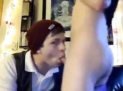 Teen Boy sucks off his Buddy Porn Caught