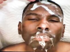 Lot of sperm for the black boy