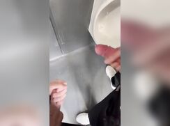 Cumming in the Mens Room Twink Porn