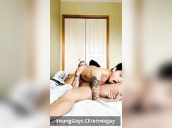 Asian guy enjoys rimming and dick sucking