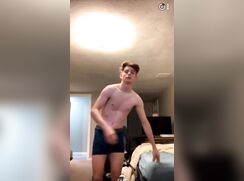 Trey strips to show milky skin and Long Cock